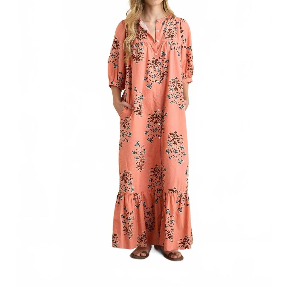 NEW SONMER sofia dress in coral
